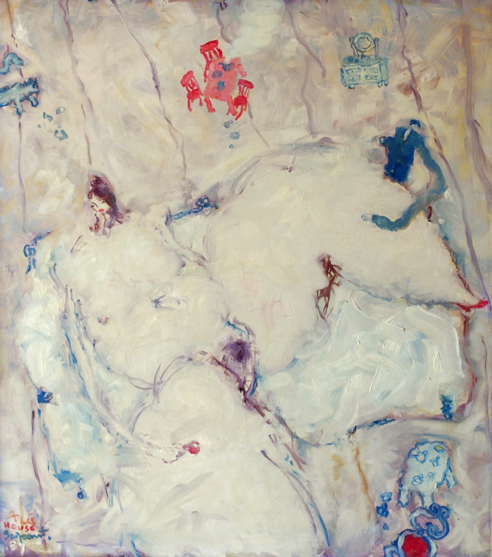 Michael Sarjeant - Doll's house with pale nude